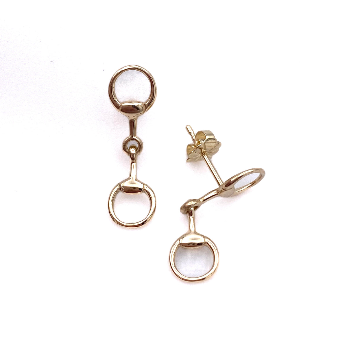 Snaffle Bit Earrings, 14k Gold – Ashley's Equestrian